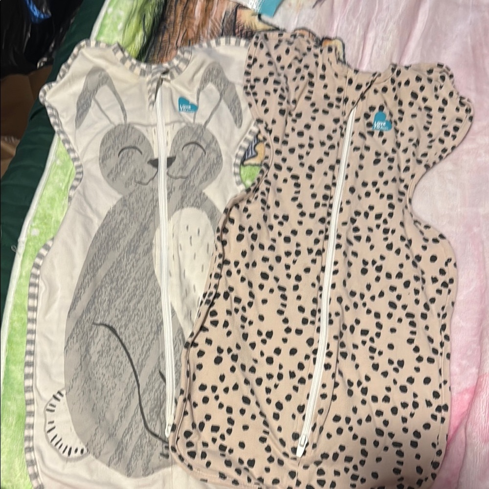 Love to Dream Swaddle Set - Gray and Cream